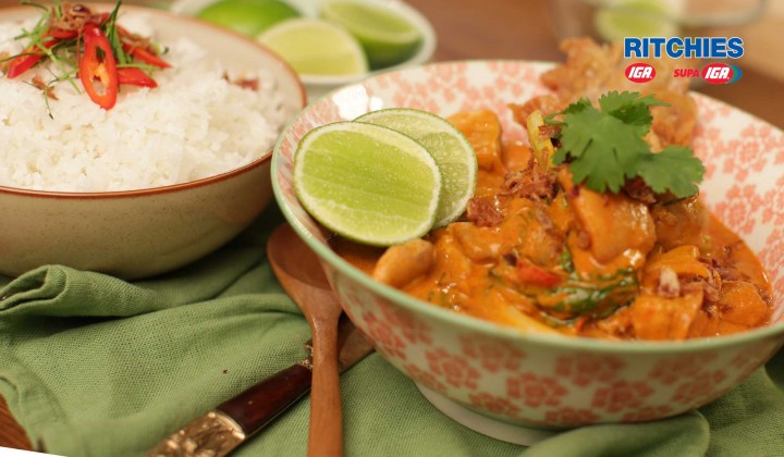 Thai Red Curry Chicken with Coconut Rice