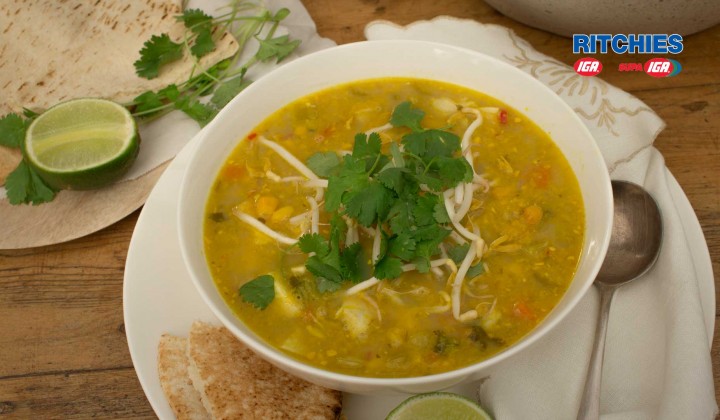 sian chicken and corn soup