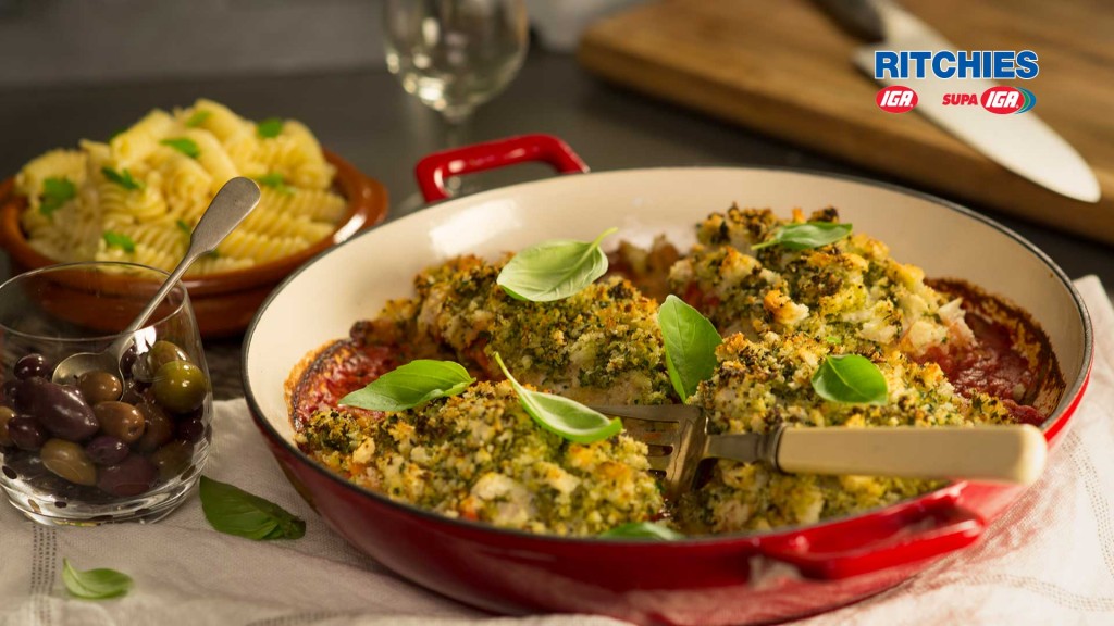 Italian style pesto chicken