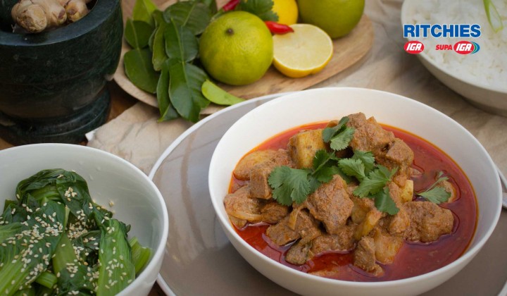Thai red beef curry