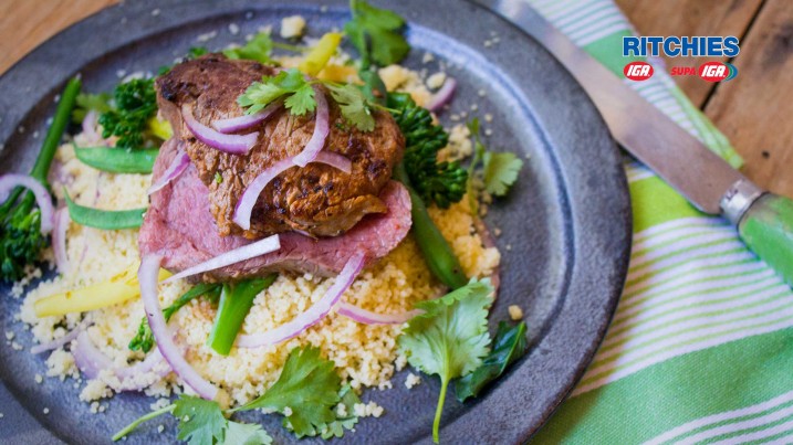 harissa beef eyefillet