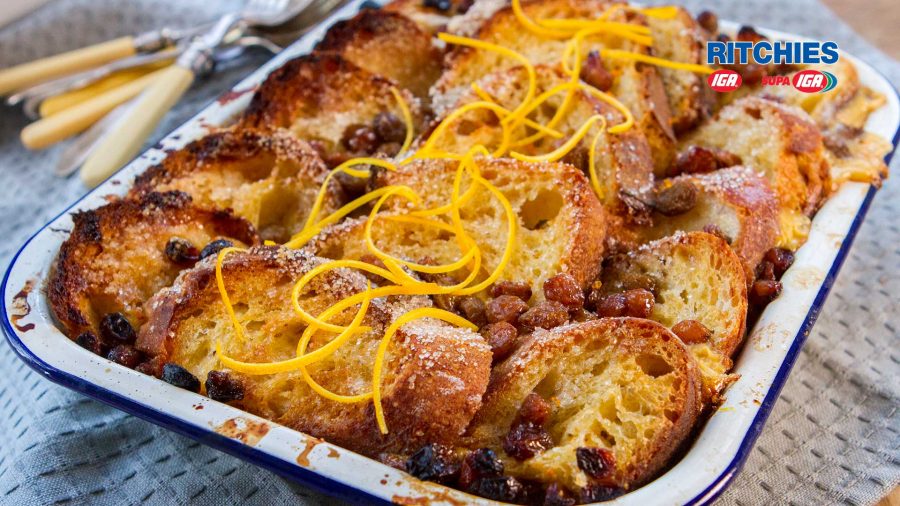 classic bread and butter pudding