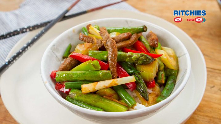 beef soy asparagus stir-fry
