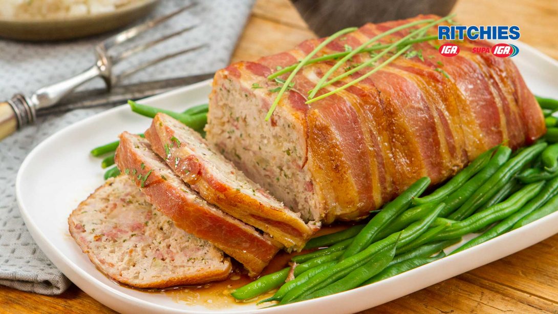 Chicken bacon chive meatloaf