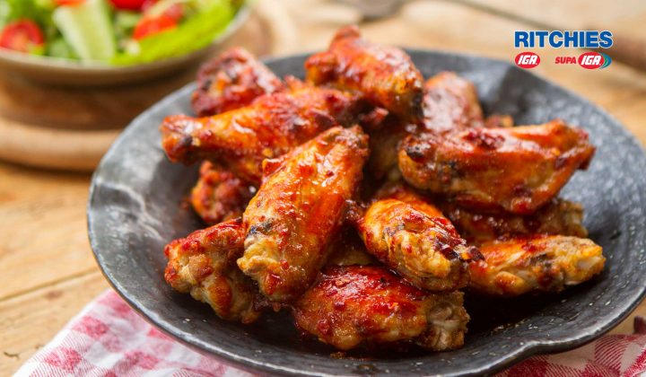 maple chipotle chicken wings